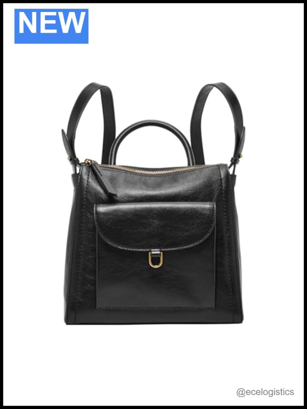 Leather Convertible Backpack Purse Handbag Crossbody Shoulder Bag iPad Mini